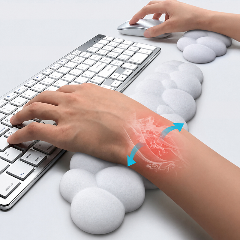 Gaming Console Cloud - Muismat met polssteun Toetsenbord Cloud Antislip