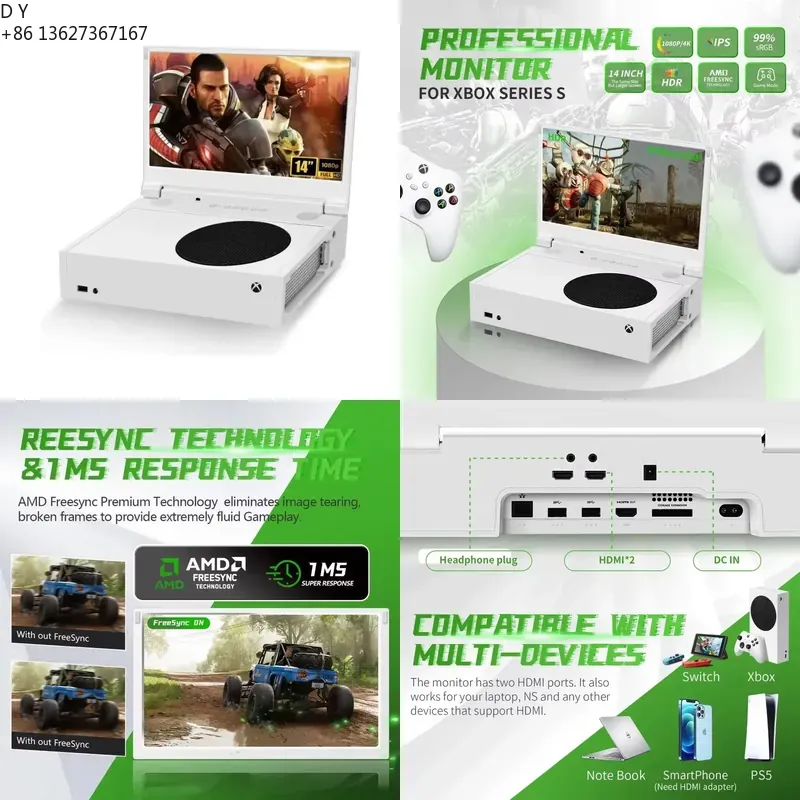 Gaming Console Definition - 14 inch draagbaar gamingscherm voor Xbox