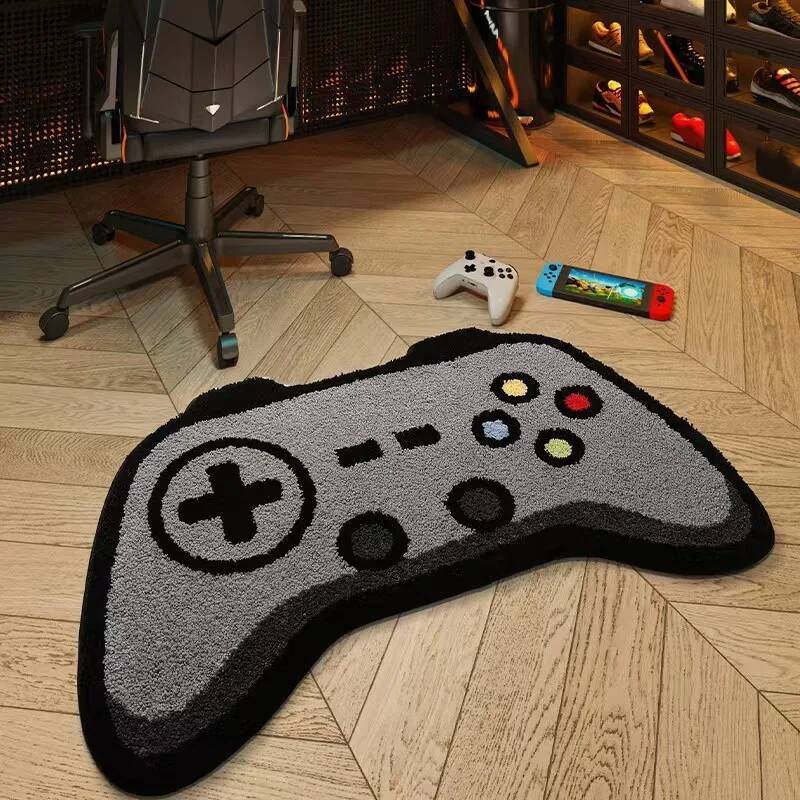 Gaming Console Room - Gaming Controller Console-vormig tapijt Creatief cartoon