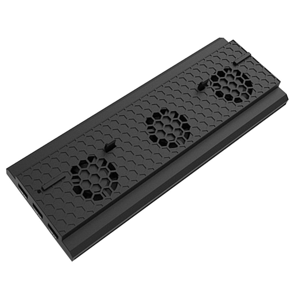 Gaming Console Zone - Koelventilatorbasis voor gameconsole, zwart, met drie