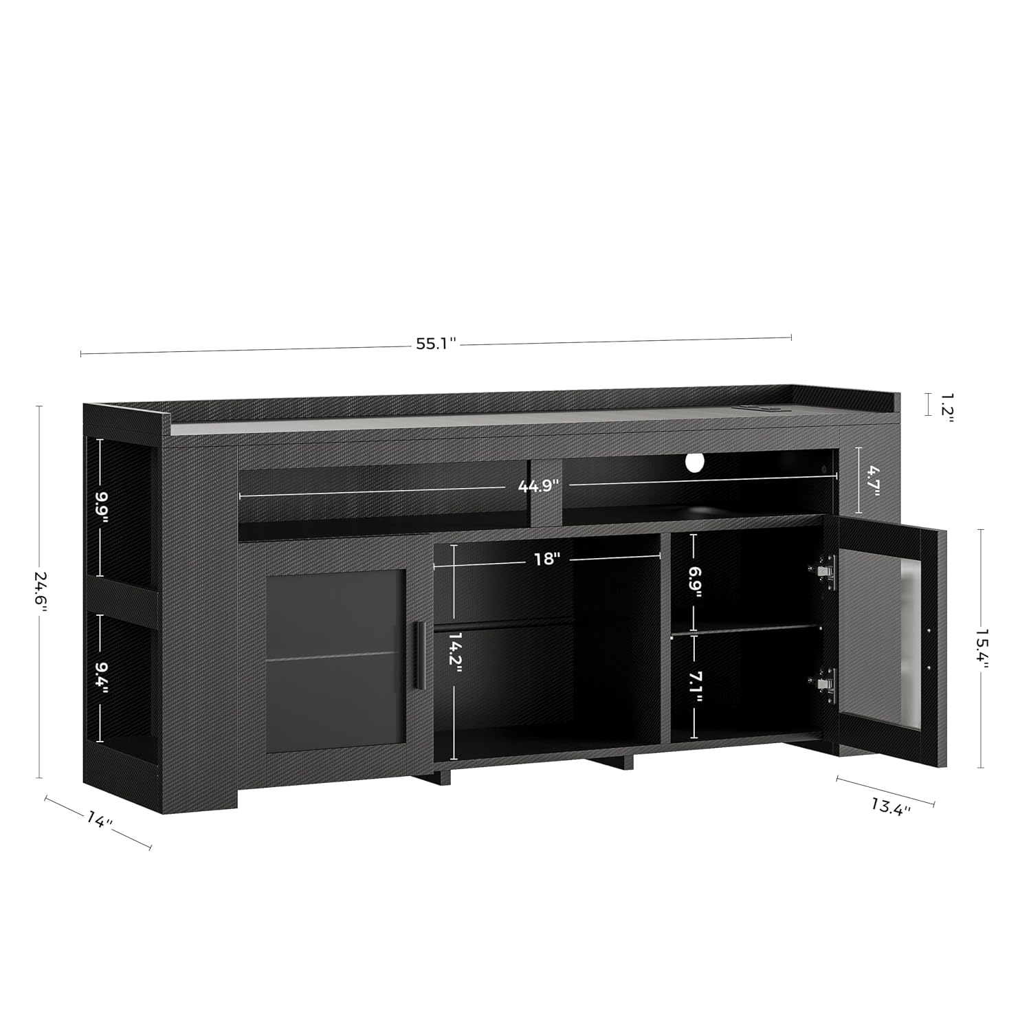 TV-meubel met oplaadstation &  - Gaming Console Room recensie en prijs