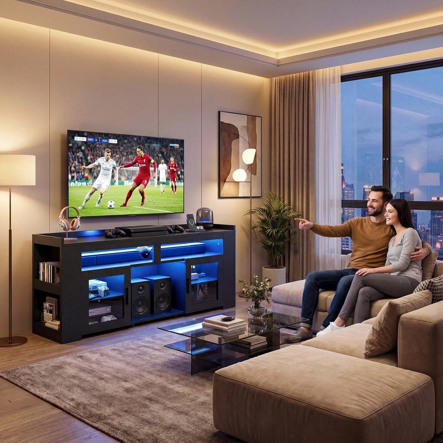 TV-meubel met oplaadstation &  - Gaming Console Room recensie en prijs