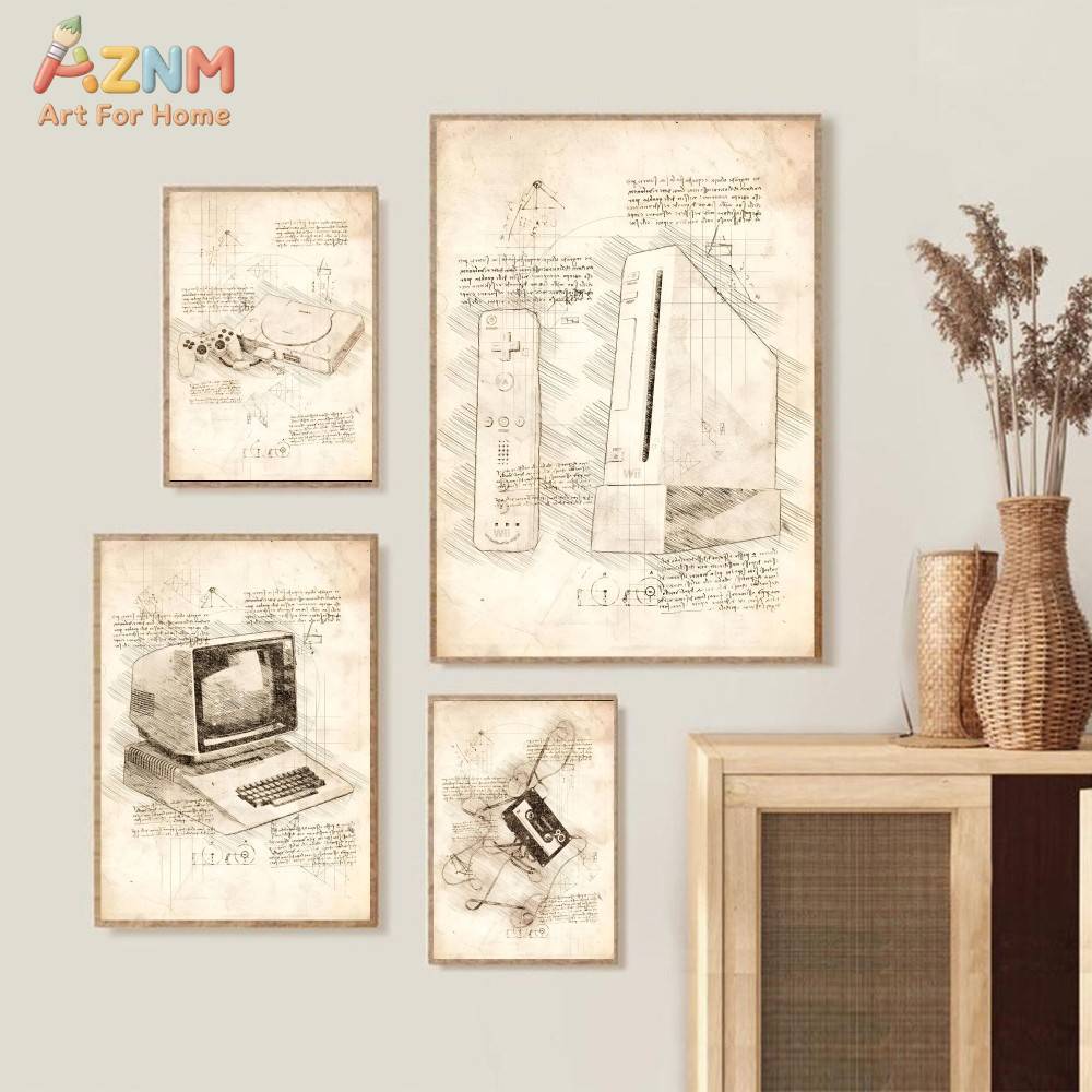 AZNM Vintage Game Console Sket - Gaming Console Room recensie en prijs
