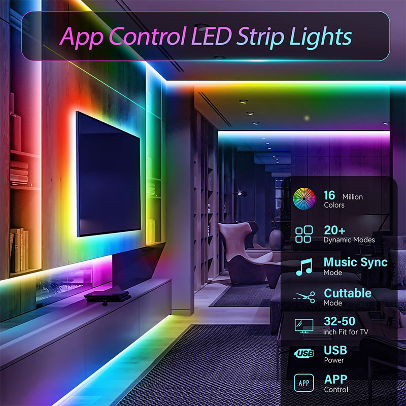 USB RGB LED strip SMD3535 met  - Led Gaming Light Strip recensie en prijs