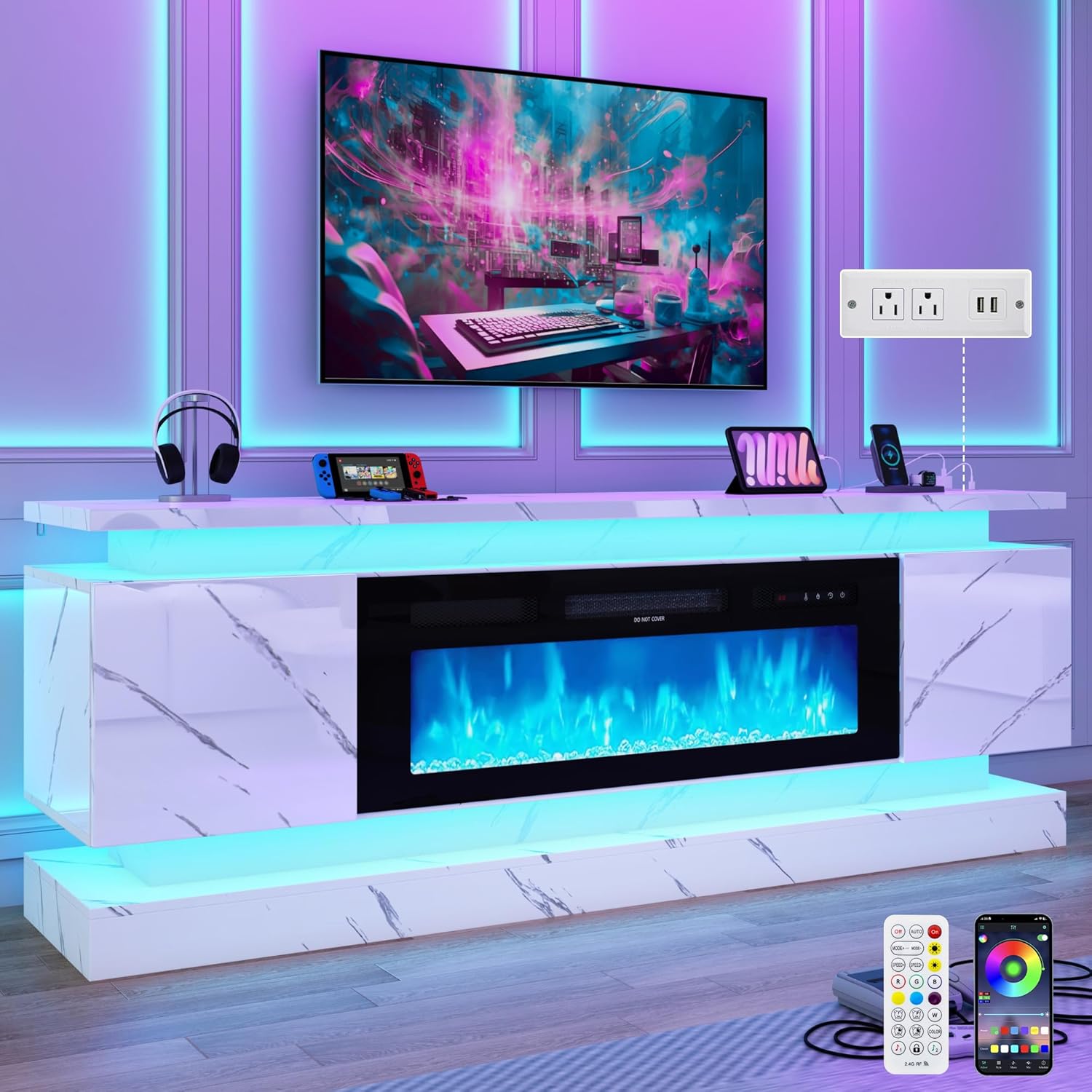71 inch LED tv-meubel met 40 i - Gaming Console Room recensie en prijs