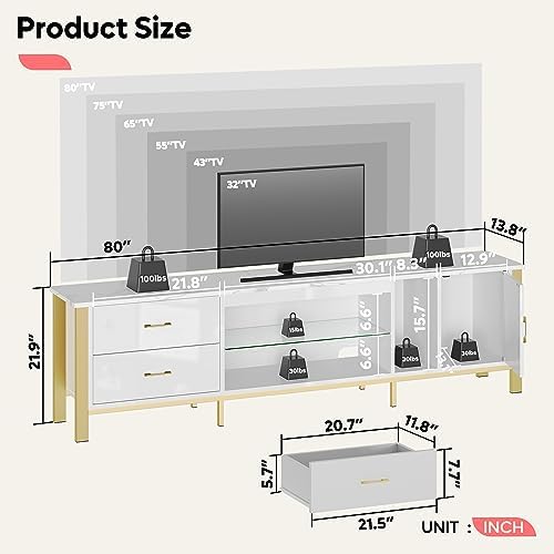 TV-standaard voor 75/80/85 inc - Gaming Console Room recensie en prijs