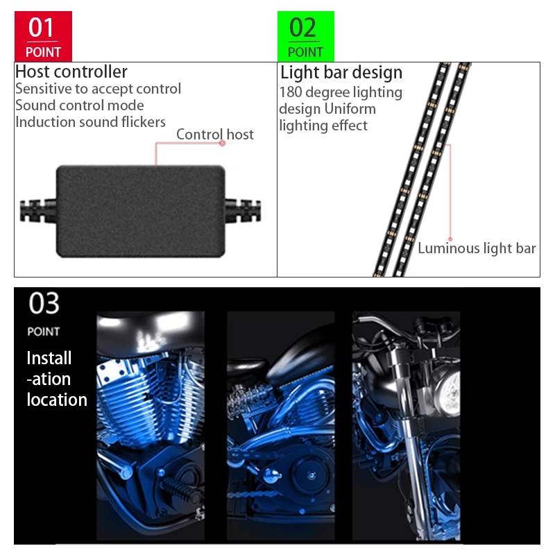 LED motorfiets decoratieve omg - Led Gaming Light Strip recensie en prijs