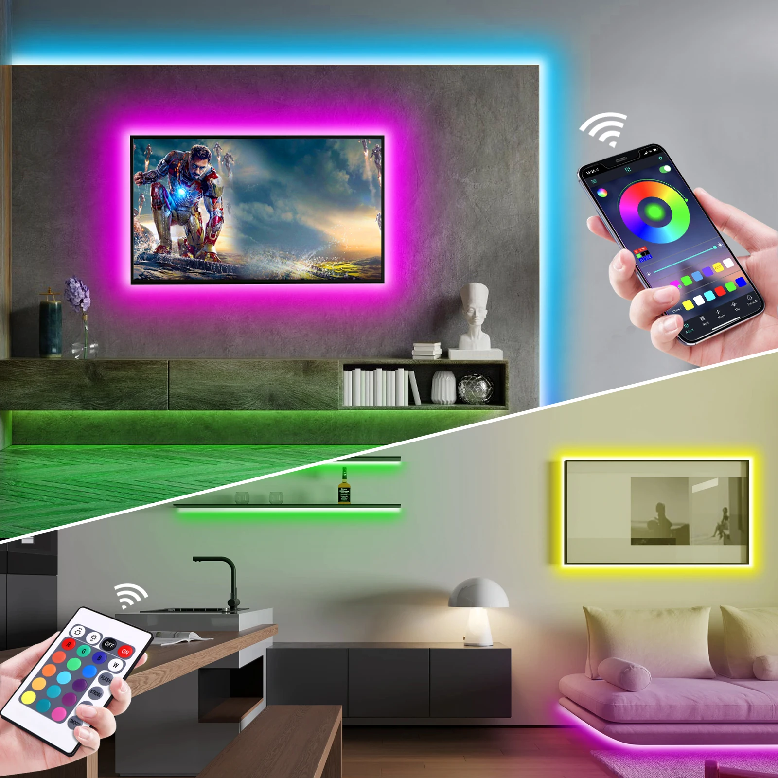 1-5m RGB LED Neon Strip Licht  - Led Gaming Light Strip recensie en prijs